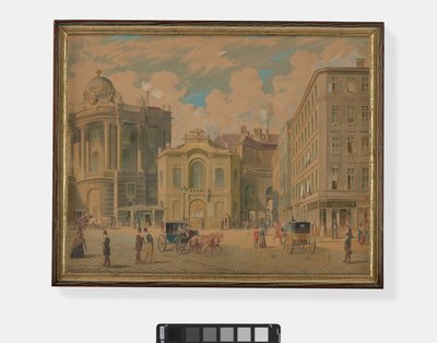 Het oude Burgtheater, Wenen door Franz Gerasch