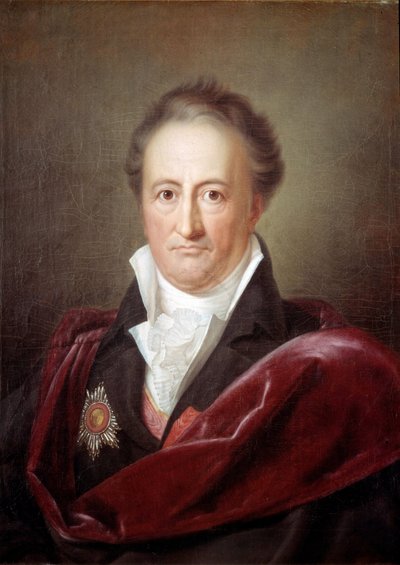 Portret van Johan Wolfgang Goethe (1749-1832), Duitse schrijver door Franz Gerhard von Kugelgen