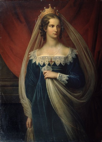 Portret van prinses Charlotte von Preussen, 1817 door Franz Gerhard von Kugelgen