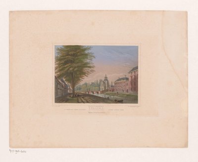 Gezicht op de Wittevrouwenpoort te Utrecht door Franz Hablitschek