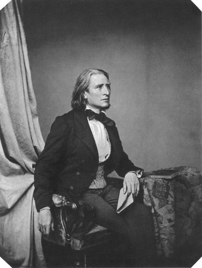 Franz Liszt, Hongaarse componist en pianist door Franz Hanfstaengl