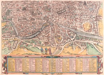 Oud Rome, deel B, Italië (gravure) door Franz Hogenberg