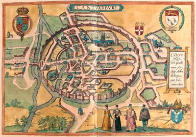 Canterbury, Engeland door Franz Hogenberg