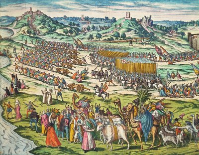 Verovering van Tunis door Karel V door Franz Hogenberg