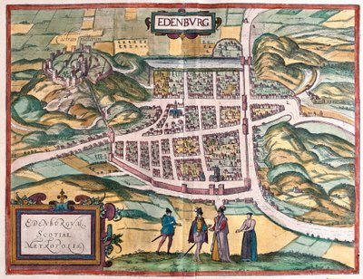 Edinburgh, Schotland door Franz Hogenberg