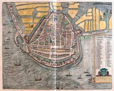 Enkhuizen, Nederland door Franz Hogenberg