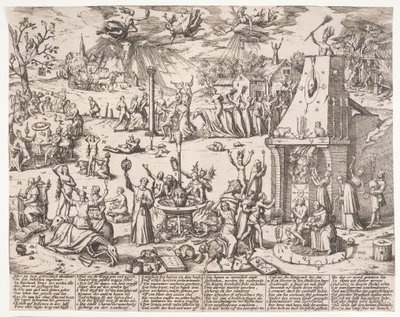 Heksensabbat door Franz Hogenberg