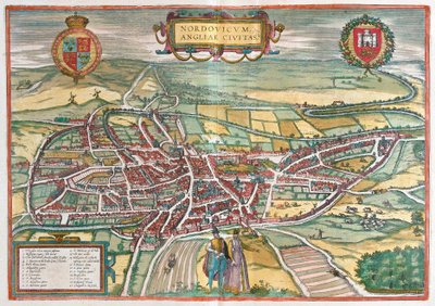 Norwich - Groot-Brittannië door Franz Hogenberg