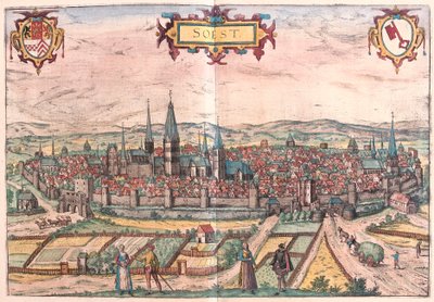 Soest, Duitsland (gravure) door Franz Hogenberg
