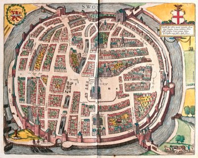 Zwolle, Nederland door Franz Hogenberg