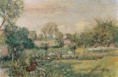 Tuin in de zomer door Franz Hohenberger