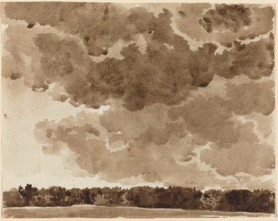 Wolken boven een Bos door Franz Innocenz Josef Kobell