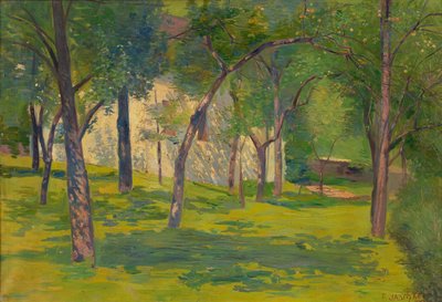 Fruitbomen in de tuin door Franz Jaschke