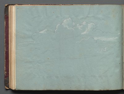 Album met Zichten op Rome en Omgeving, Landschapsstudies, pagina 36b: Wolkenstudie door Franz Johann Heinrich Nadorp