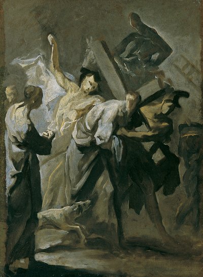 Christus draagt het kruis door Franz Joseph Spiegler