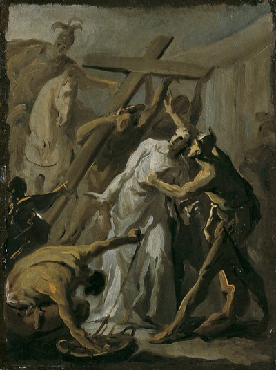 Christus draagt het kruis door Franz Joseph Spiegler