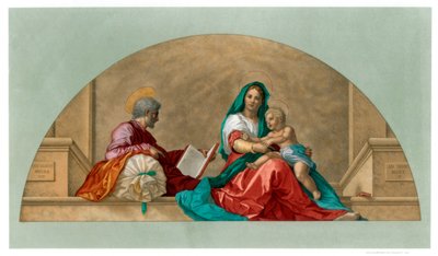 Madonna del sacco, 1525, 1870 door Franz Kellerhoven
