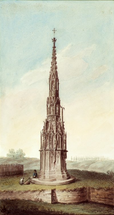 De gedenkzuil bij Wiener Neustadt door Franz Kletzinsky