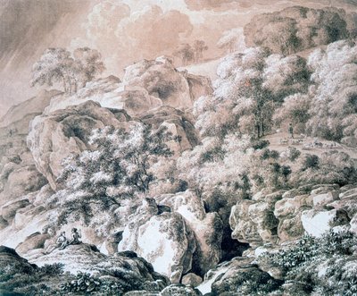 Boslandschap, 1799 door Franz Kobell