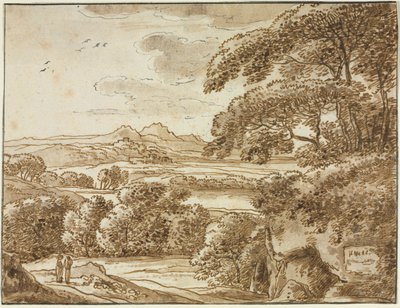 Landschap door Franz Kobell