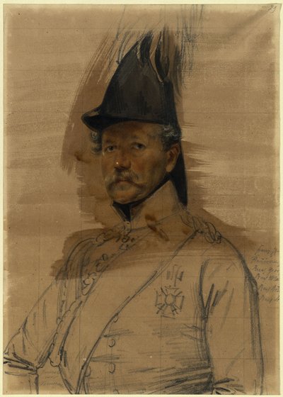 Generaal August Wilhelm von Neumann door Franz Krüger