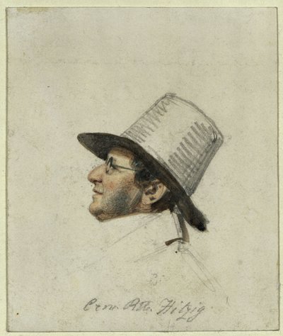 Julius Eduard Hitzig door Franz Krüger