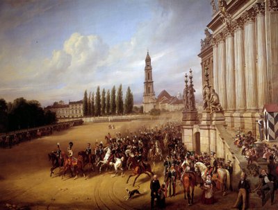 Parade in Potsdam door Franz Krüger