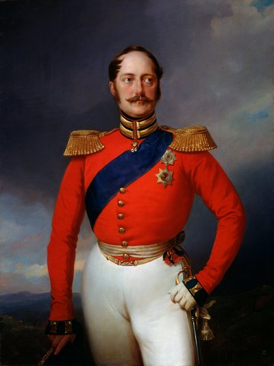 Portret van Keizer Nicolaas I, 1796-1855, 1847 door Franz Krüger