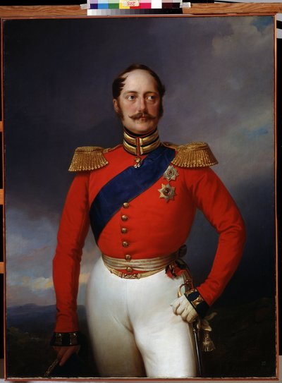 Portret van Keizer Nicolaas I door Franz Krüger