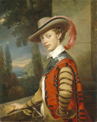 Portret van Prins Nikolai Saltykov in kostuum, 1850 door Franz Krüger