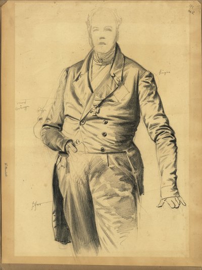 Wilhelm von Humboldt of minister von Rother door Franz Krüger