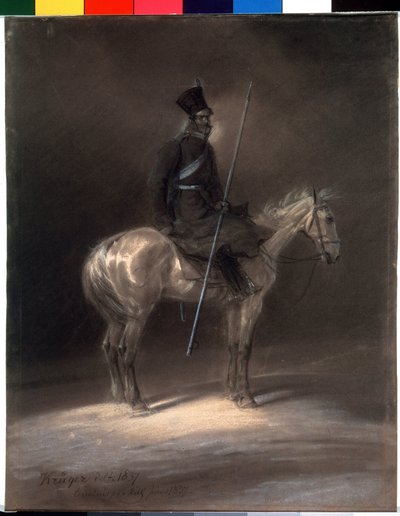 Kozak te paard door Franz Krüger