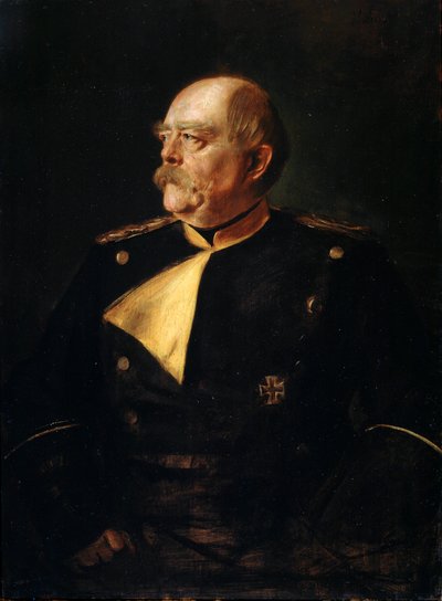 Portret van kanselier Otto von Bismarck in uniform, 1815-1898, 19e eeuw door Franz von Lenbach