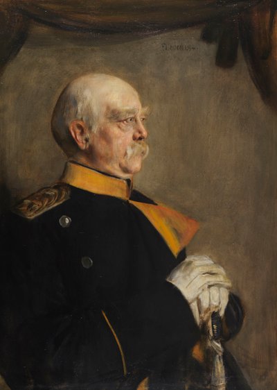 Portret van Otto von Bismarck 1815-1898 door Franz von Lenbach
