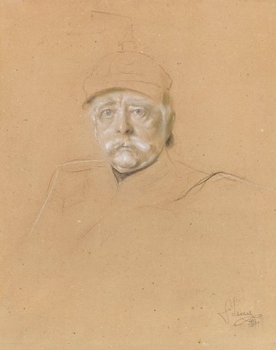 Portret van Otto von Bismarck door Franz von Lenbach