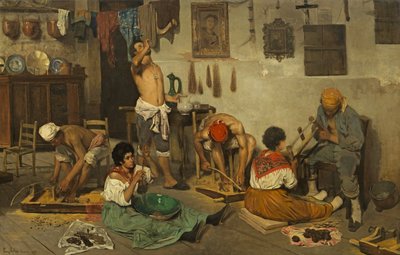 Italiaans: Venetiaanse rozenkransendraaiers Venetiaanse rozenkransendraaiers door Franz Leo Ruben