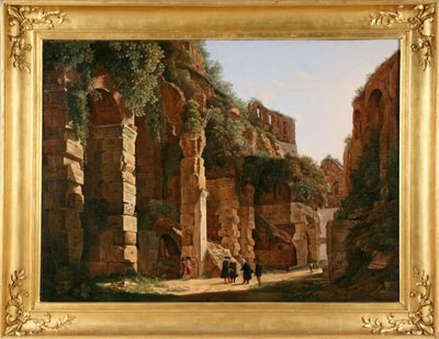 Binnen in het Colosseum, c. 1823 door Franz Ludwig Catel