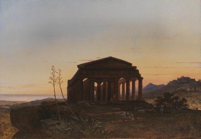 De Tempel van Concordia door Girgenti door Franz Ludwig Catel