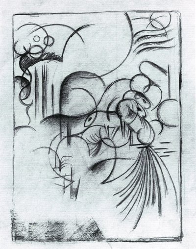 Abstracte samenstelling door Franz Marc