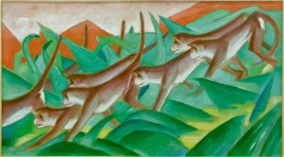 Apenfries door Franz Marc
