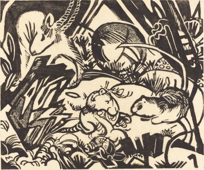 Dierenlegende, 1912 door Franz Marc