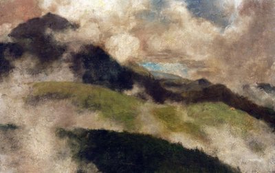 Stijgende mist door Franz Marc