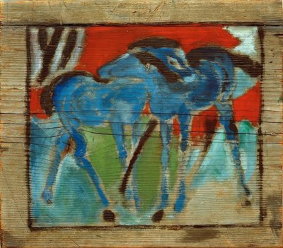Blauwe veulens door Franz Marc