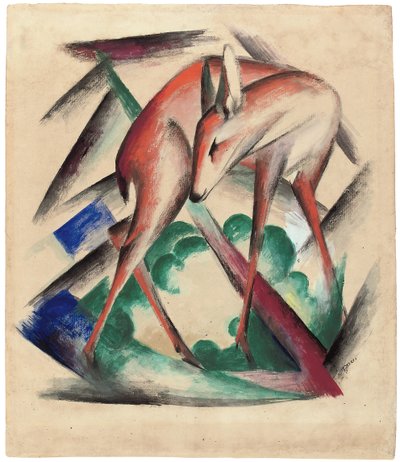 Herten, 1912 door Franz Marc