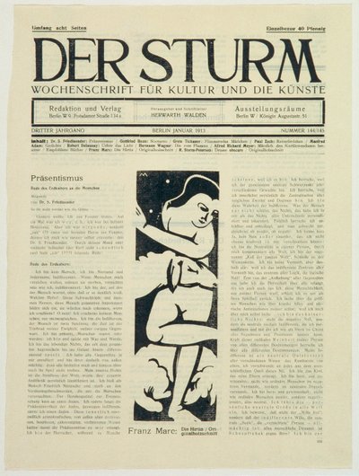 De herderin door Franz Marc