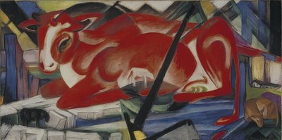 De wereldkoe. 1913 door Franz Marc