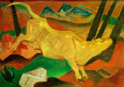 De gele koe door Franz Marc