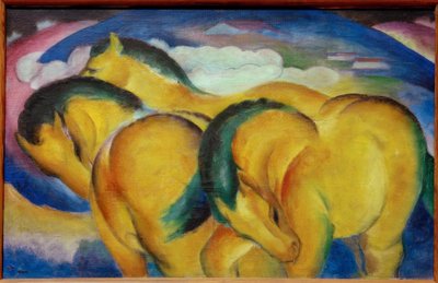 De kleine gele paarden door Franz Marc
