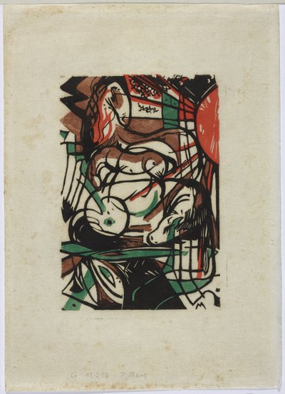 Geboorte van de paarden door Franz Marc
