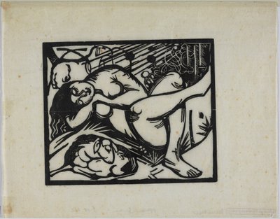 Slapende herderin door Franz Marc